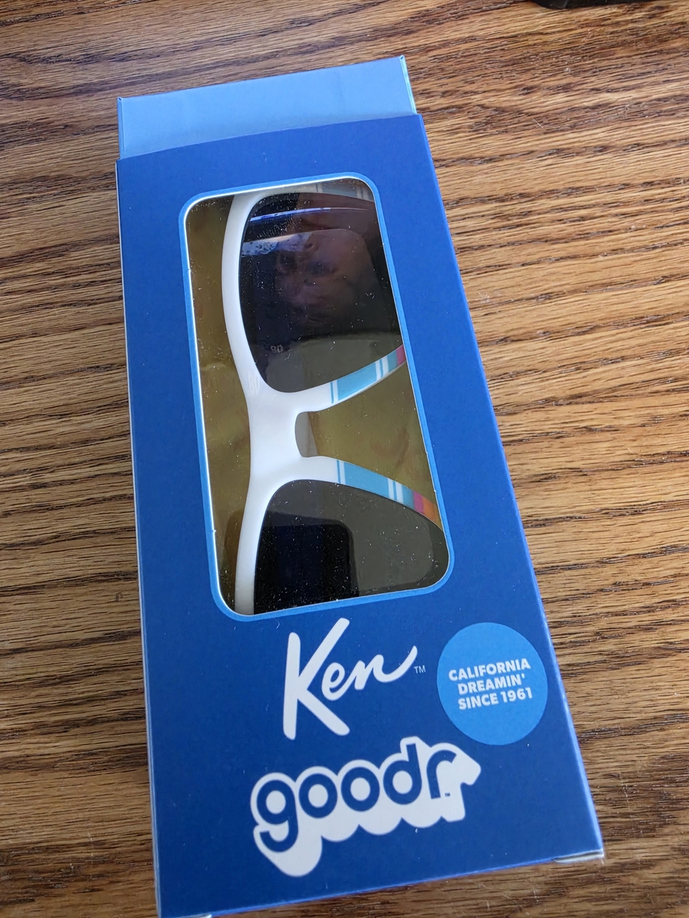 Goodr x Ken White Stripe Accent Sunglasses - Polarized Black Lenses